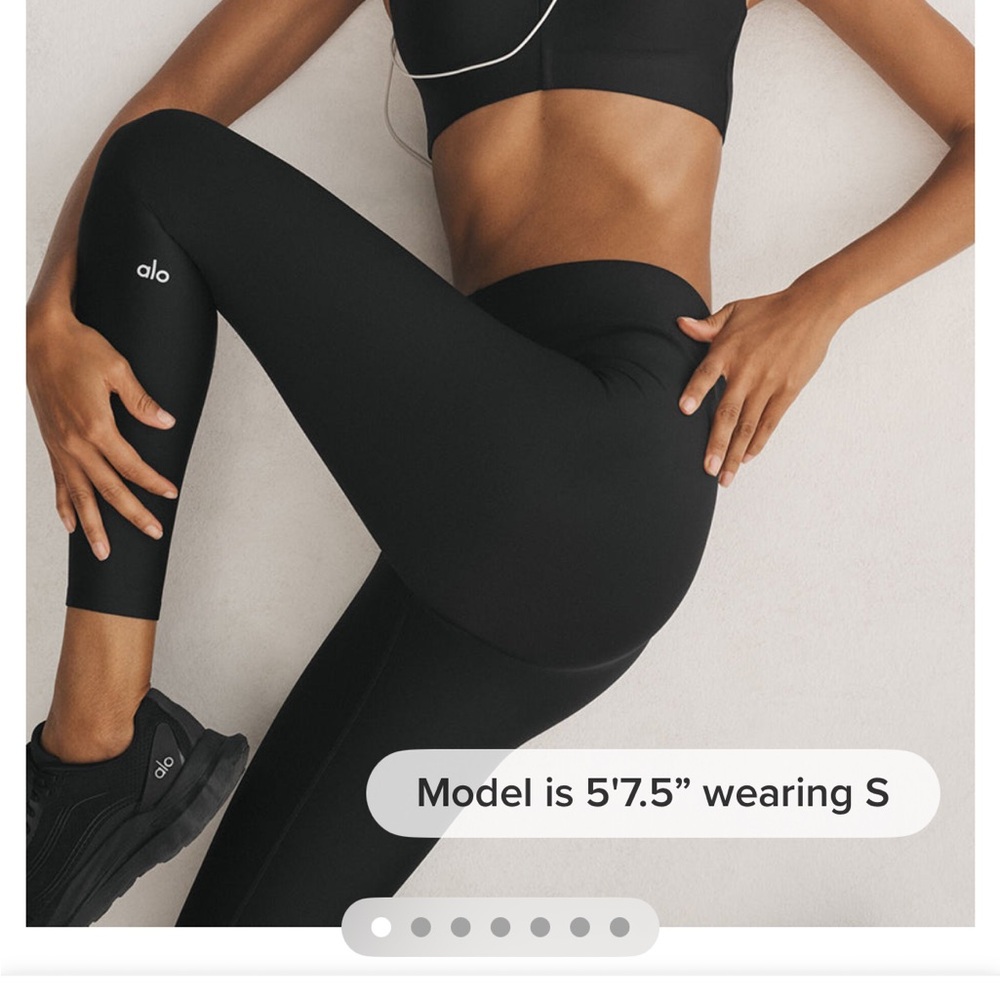ALO Yoga Black 7/8 High-Waist Airlift Legging